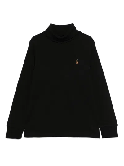 Ralph Lauren Kids' Polo-pony Sweatshirt In Black