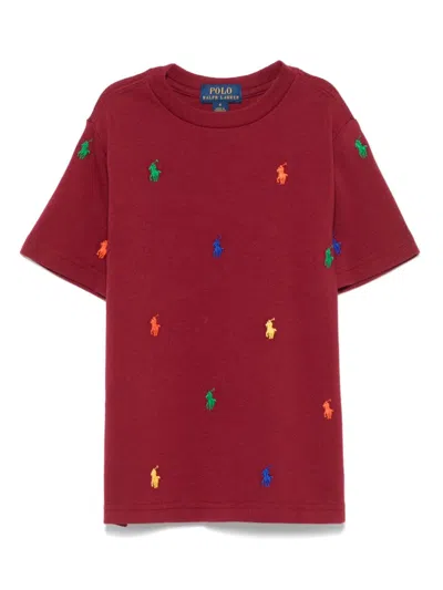 Polo Ralph Lauren Kids' Polo Pony T-shirt In Red