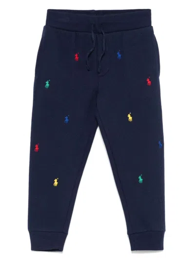 Polo Ralph Lauren Kids' Polo Pony Track Pants In Blue