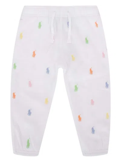 Polo Ralph Lauren Kids' Polo Pony Track Pants In White