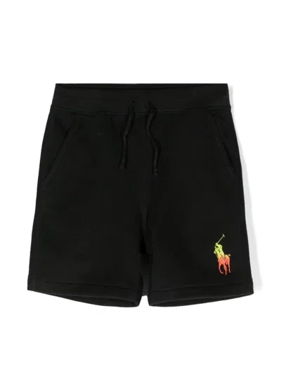 Polo Ralph Lauren Prl Kid Boy Big Polo Player Print Shorts Black