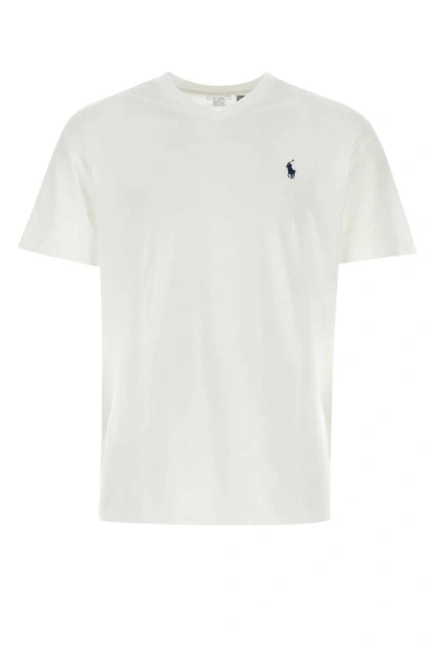 Ralph Lauren Polo Pony V-neck T-shirt In White