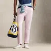 Ralph Lauren Polo Prepster Classic Fit Striped Pant In Rose/white