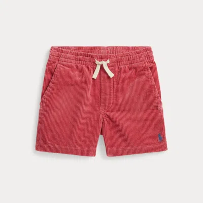 Ralph Lauren Kids' Polo Prepster Cotton Corduroy Short In Adirondack Berry In Burgundy