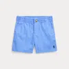 Ralph Lauren Babies' Polo Prepster Flex Abrasion Twill Short In Harbor Island Blue