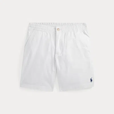 Ralph Lauren Kids' Polo Prepster Flex Abrasion Twill Short In Deckwash White