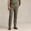 Ralph Lauren Polo Prepster Slim Tapered Linen Pant In Thermal Green