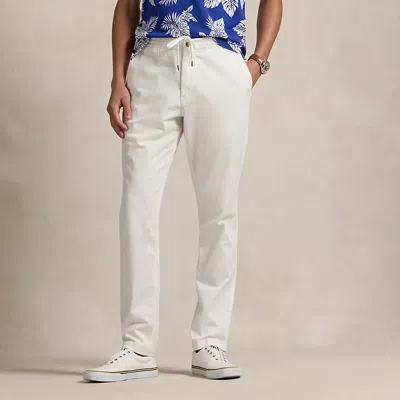 Polo Ralph Lauren Polo Prepster Stretch Slim Tapered Pant In Deckwash White
