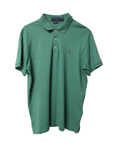Polo Ralph Lauren Custom Slim Fit Polo T-shirt In Green Cotton