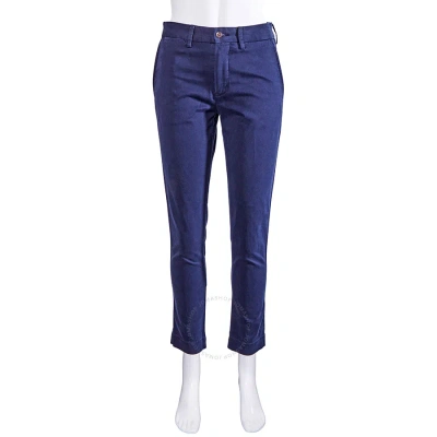 Ralph Lauren Polo  Ladies Brooke Slim Pants In Navy