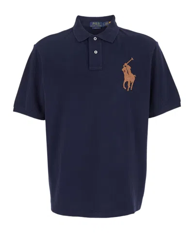 Ralph Lauren Polo Pony-appliqué Polo Shirt In Blue