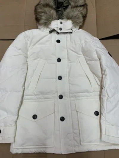 Pre-owned Ralph Lauren Polo  White Fur Button Jacket