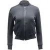 Polo Ralph Lauren Zip Through Bomber Jacket With Satin Detail In Black Cotton In Black