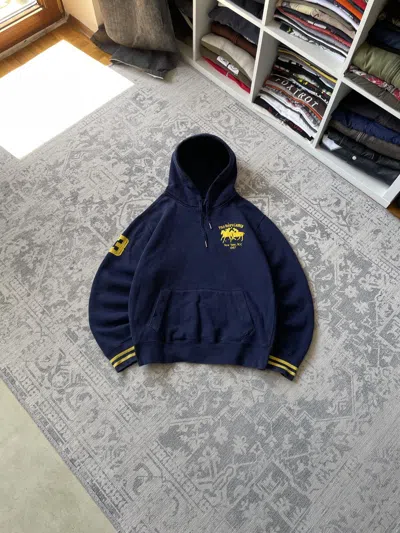 Pre-owned Ralph Lauren Polo T Hoodie Big Logo Boxy Japanese Y2k