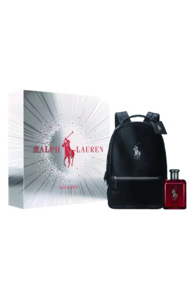 Ralph Lauren Polo Red Parfum Set In Transparent
