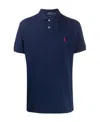 Polo Ralph Lauren Logo-embroidered Cotton-jersey Polo-shirt In Blue