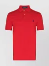 Ralph Lauren Polo Shirt With Ribbed Cuffs And Short Sleeves In Red