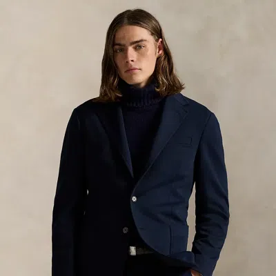 Ralph Lauren Polo Soft Modern Fit Double-knit Jacket In Blue