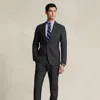 Ralph Lauren Polo Soft Tailored Glen Plaid Wool Suit In Charcoal Multi
