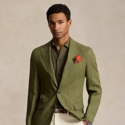 Ralph Lauren Polo Soft Tailored Linen Sport Coat In Thermal Green