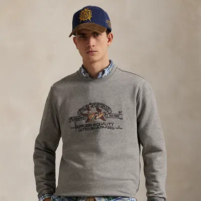 Ralph Lauren Polo Sportsman Fleece Sweatshirt In Gray