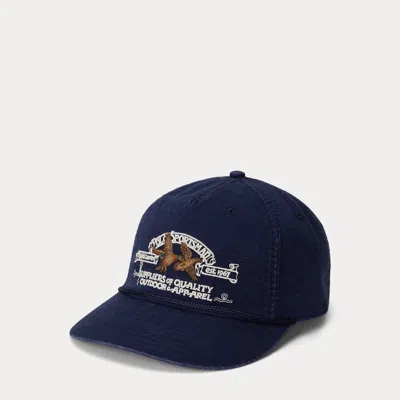 Ralph Lauren Polo Sportsman Ripstop Cap In Blue