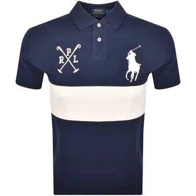 Ralph Lauren Ss Polo T Shirt Navy In Blue