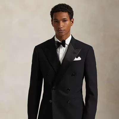 Ralph Lauren Polo Tailored Barathea Tuxedo Jacket In Black