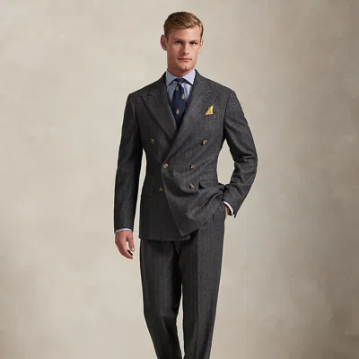 Ralph Lauren Polo Tailored Fit Pinstripe Wool Suit In Brown