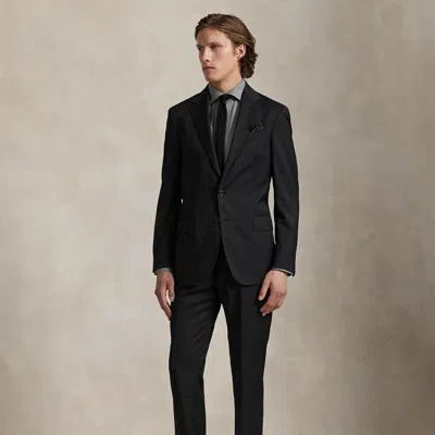 Polo Ralph Lauren Polo Tailored Fit Wool Serge Suit In Charcoal In Black