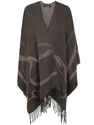 Ralph Lauren Poncho "ruana Poncho" In Brown