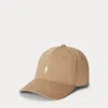 Ralph Lauren Ponte Ball Cap In Vintage Khaki