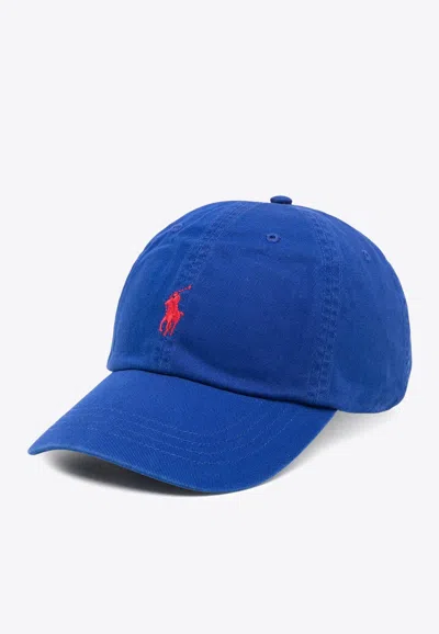 Ralph Lauren Pony Baseball Cap In Blue