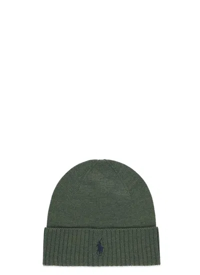 Polo Ralph Lauren Logo Beanie In Green
