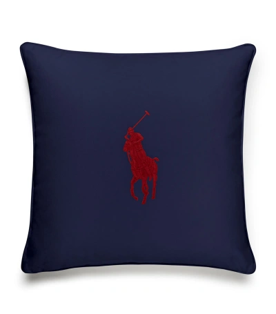 Polo Ralph Lauren Pony Cushion Cover In Navy