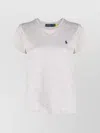 Ralph Lauren Pony Logo Crew Neck T-shirt In White