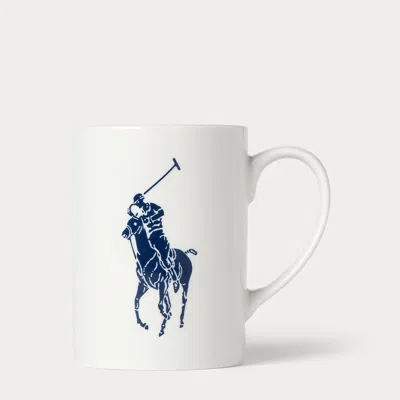 Polo Ralph Lauren Pony Mug In Newport Navy In White