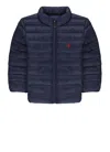 Ralph Lauren Pony Padded Jacket In Blue