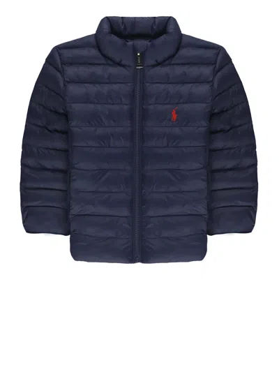 Ralph Lauren Kids' Pony Padded Jacket In Blue