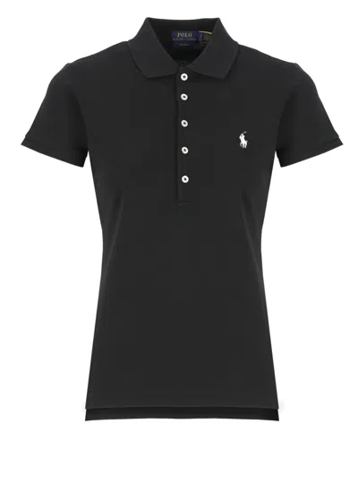 Ralph Lauren Pony Polo Shirt In Black