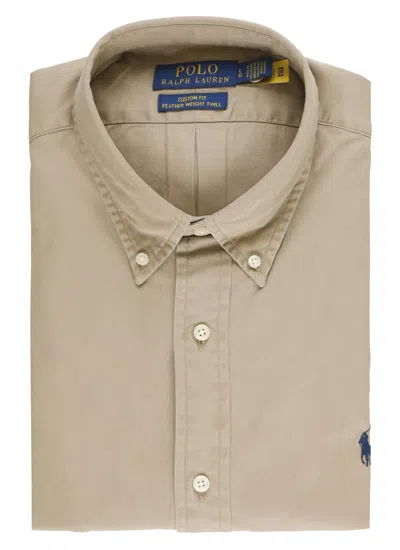 Ralph Lauren Pony Shirt In Brown