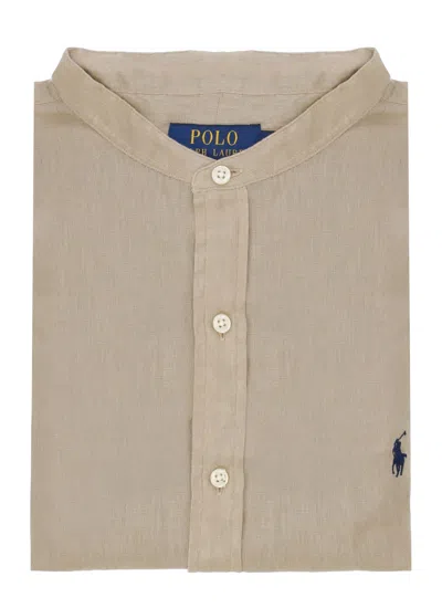 Ralph Lauren Pony Shirt In Neutral