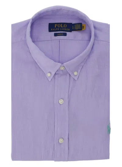 Ralph Lauren Pony Shirt In Purple