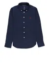 Polo Ralph Lauren Boy's Linen Long-sleeve Button-front Shirt. Size 2-7 In Blue