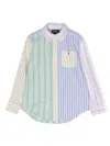 Polo Ralph Lauren Pony Striped Cotton Shirt In Green