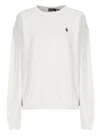 Polo Ralph Lauren Round Collar And Long-sleeved T-shirt In White