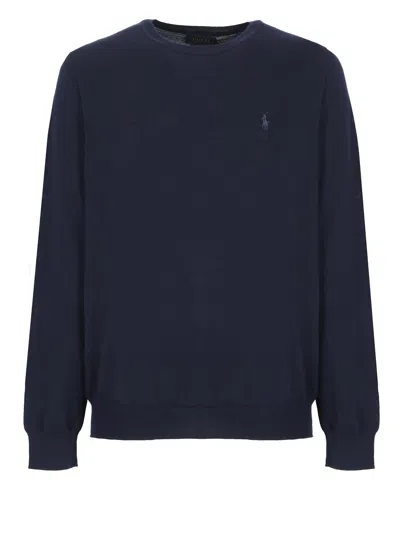 Ralph Lauren Pony Sweater In Blue