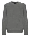Ralph Lauren Pony Sweater In Gray