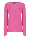 Ralph Lauren Pony Sweater In Pink