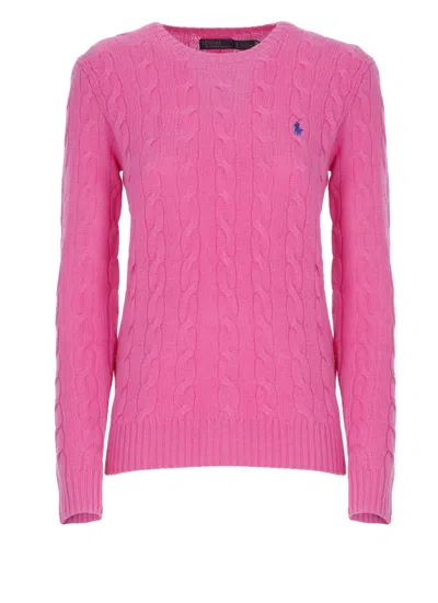 Ralph Lauren Pony Sweater In Pink